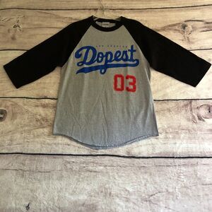 Streetwise T Shirt Mens M Gray Black Raglan Los Angeles Dopest Urban Streetwear